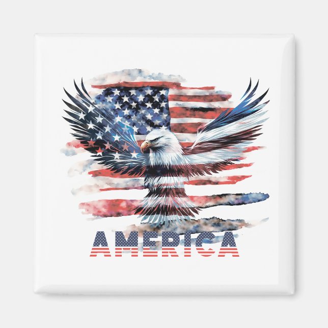 Imã Bandeira dos Estados Unidos. América (Frente)