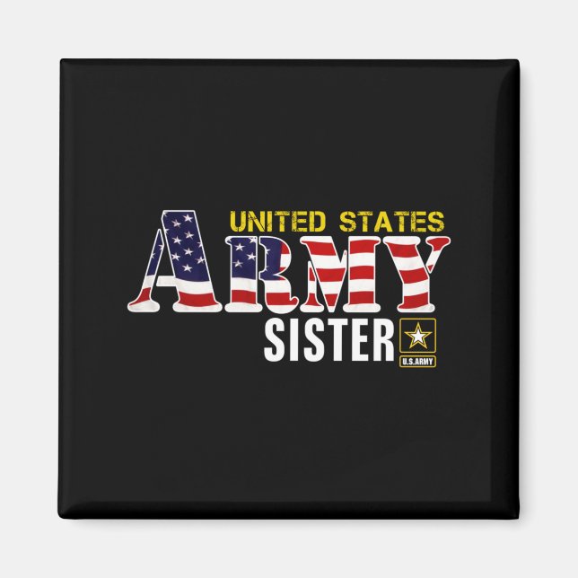 Imã Bandeira dos Estados Unidos Irmã do Exército Ameri (Frente)