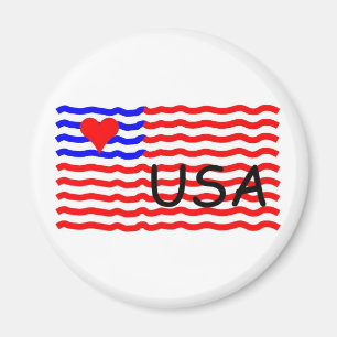 IMÃ BANDEIRA DOS EUA - AMOR