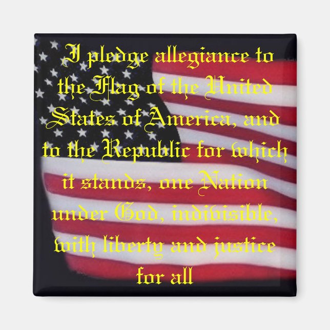 Imã bandeira dos EUA com ímã de penhor (Frente)