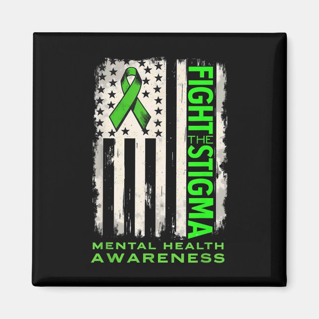 Imã Bandeira dos EUA Combater Estigma Conscientização  (Frente)