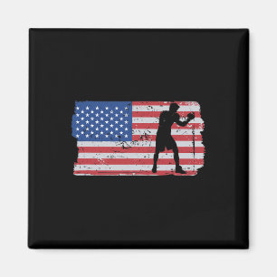 Imã Bandeira Dos EUA Lutador De Mma Kickboxing Boxe Co