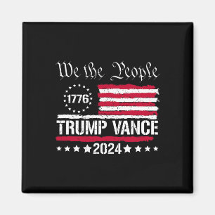 Imã Bandeira dos EUA Nós O Povo Apoiamos Trump Vance 2