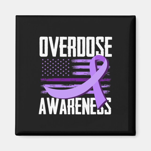 Imã Bandeira dos EUA Patriótica Overdose de Droga Over (Frente)