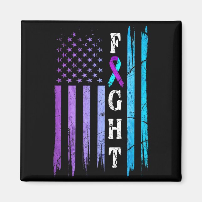 Imã Bandeira dos EUA Prevenção Conscientização Luta Us (Frente)