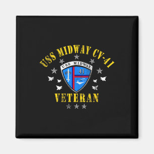 Imã Bandeira dos EUA Veterano do Porta-Aviões Uss Midw