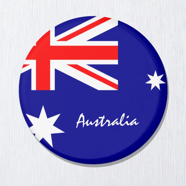 Imã Bandeira e Aussie da Austrália - fãs de viagem/esp (Criador carregado)