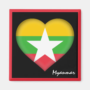 Imã Bandeira e cardíaco de Mianmar, viagem /esporte