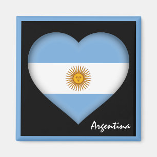 Imã Bandeira e coração argentinos, feriado argentino