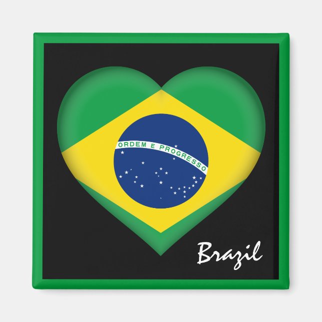 Imã Bandeira e Coração brasileira, feriado brasileiro/ (Frente)