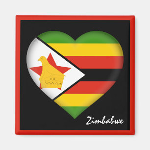 Imã Bandeira e coração do Zimbábue, feriado na Áfr