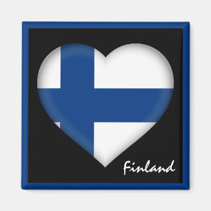 Imã Bandeira e coração finlandeses, férias finlande