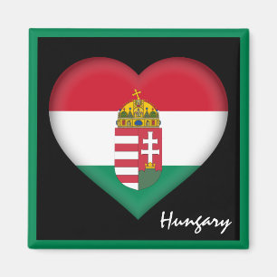 Imã Bandeira e coração húngaros, feriado/esporte na