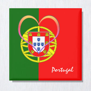 Imã Bandeira e coração portugueses - Portugal/adepto