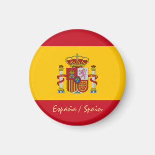 Imã Bandeira e Espanha espanholas, fãs de férias/esp