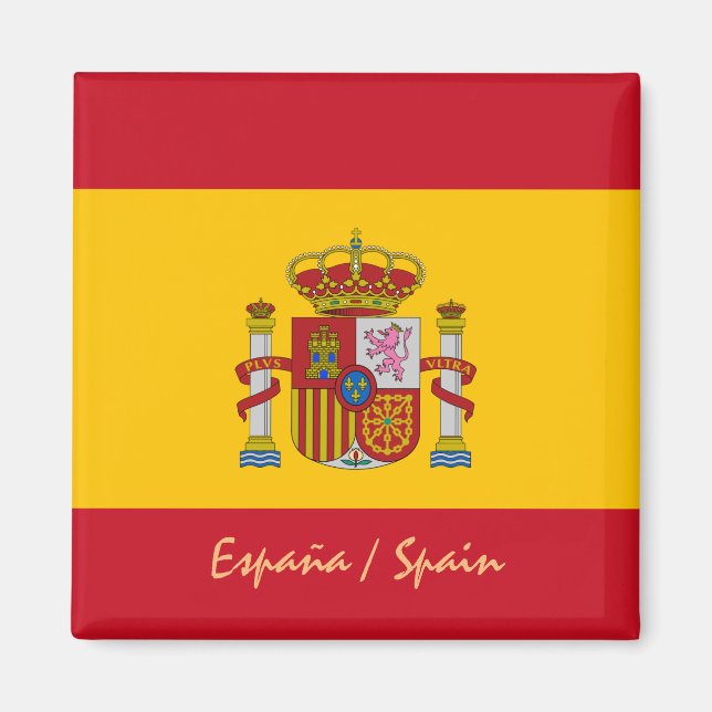 Imã Bandeira e Espanha espanholas, fãs de férias/espor (Frente)