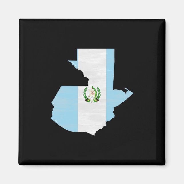 Imã Bandeira e mapa da Guatemala (Frente)