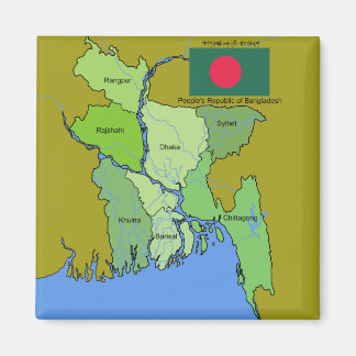 Imã Bandeira e mapa do Bangladesh