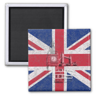Imã Bandeira e símbolos da Grã-Bretanha Excelente ID15