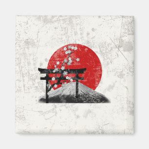 Imã Bandeira e símbolos de Japão ID153