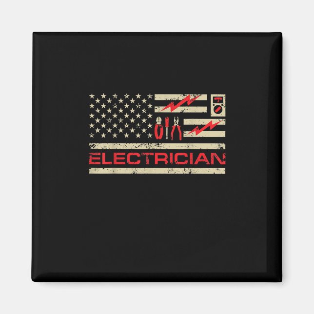 Imã Bandeira Eletrônica Americana Patriótica Fars de N (Frente)