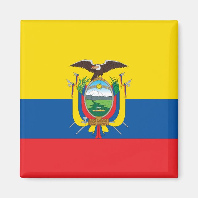Imã Bandeira Equador (Equador) (Frente)