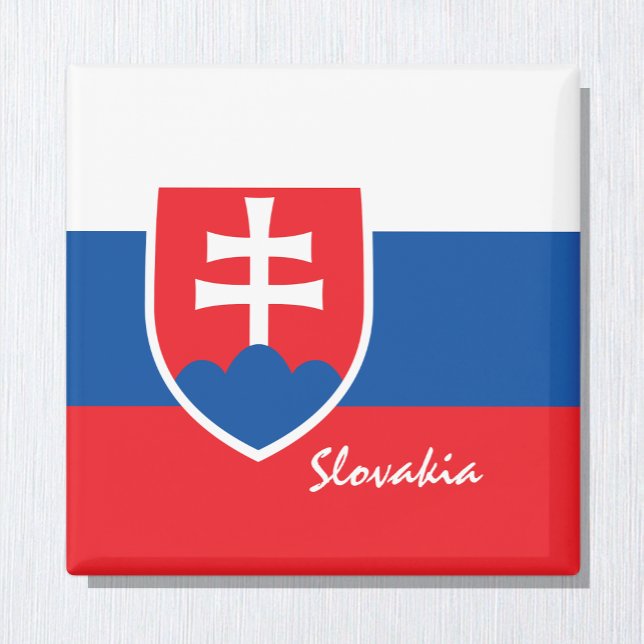 Imã Bandeira eslovaca e feriado, viagem/esporte na Esl (Criador carregado)
