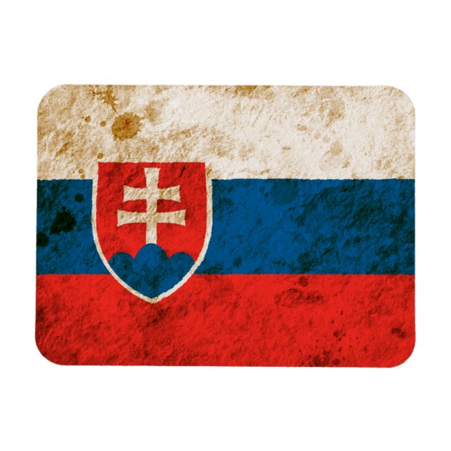 Ímã Bandeira eslovaca resistente (Horizontal)