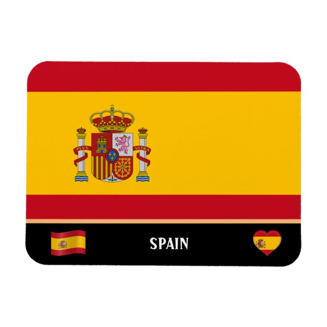 Ímã Bandeira espanhola e viagem / Espanha do país espa (Horizontal)
