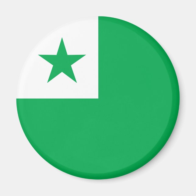 Imã bandeira esperanto (Frente)