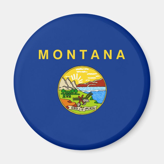 Imã Bandeira estatal de Montana (Frente)