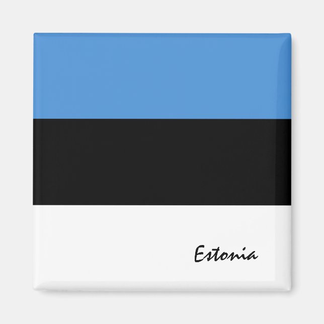 Imã Bandeira estônia e viagem da Estônia, férias e esp (Frente)