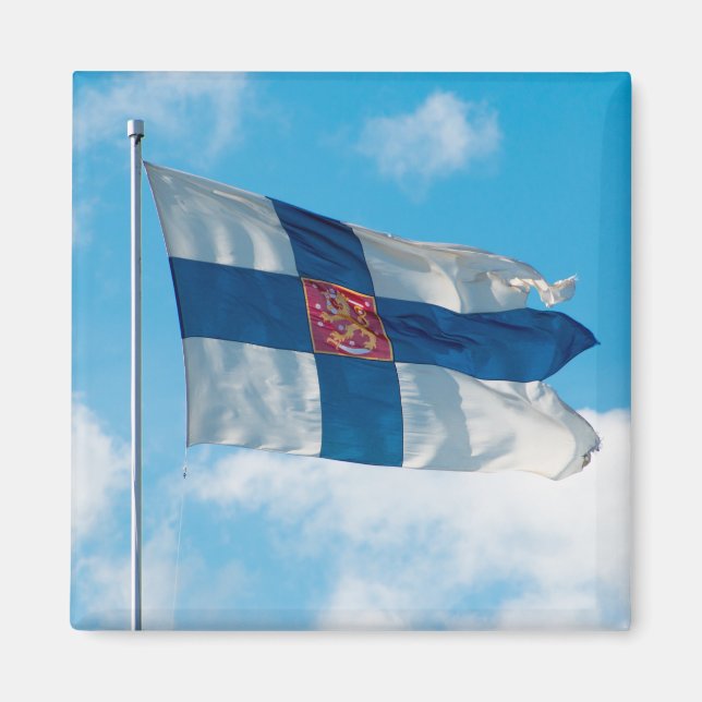 Imã Bandeira finlandesa (Frente)