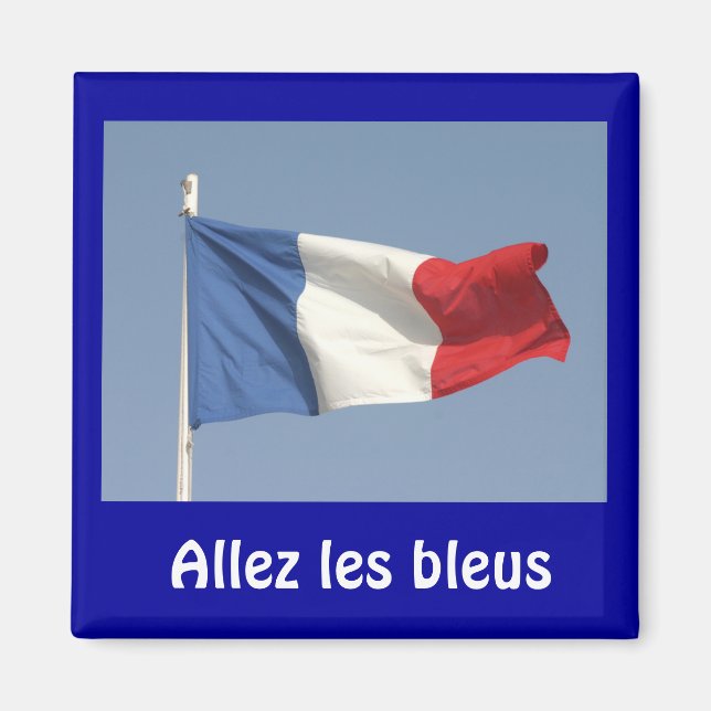 Imã Bandeira francesa, Allez les bleus (Frente)