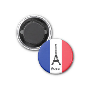 Imã Bandeira francesa e Torre Eiffel - França/adeptos 