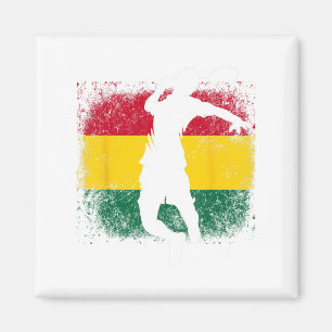 Imã Bandeira Gana do Jogador de Badminton