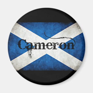 Imã bandeira grunge Cameron
