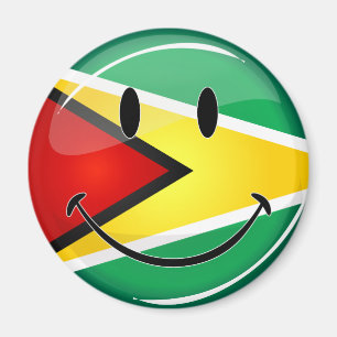 Imã Bandeira guianesa de sorriso