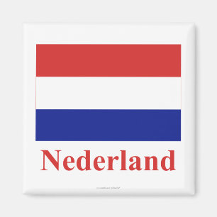Imã Bandeira holandesa com nome no Dutch