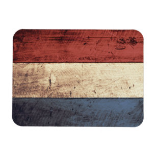 Ímã Bandeira holandesa de madeira velha