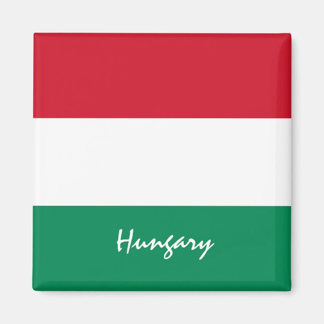 Imã Bandeira húngara e feriado na Hungria, viagem/espo (Frente)