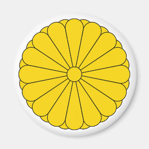 Imã bandeira imperial Japão símbolo imperador flor ama