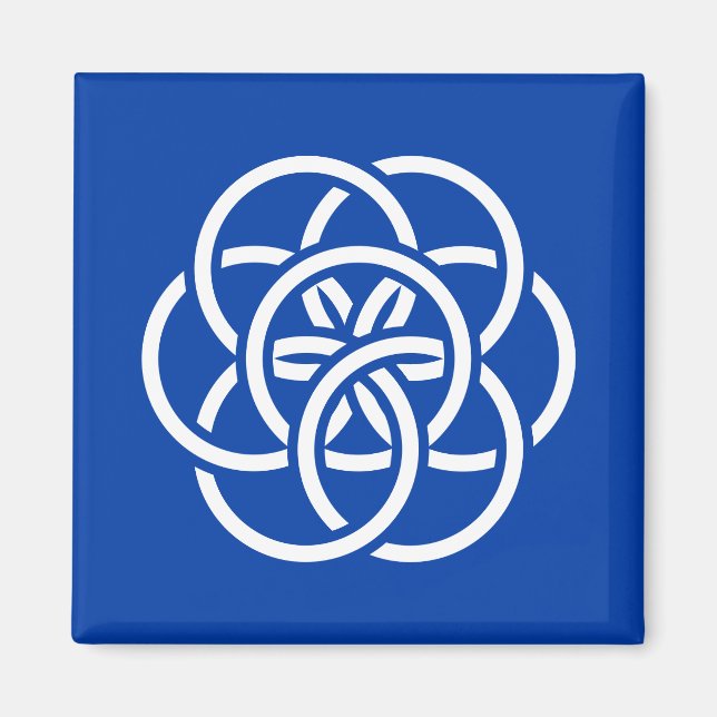 Imã Bandeira Internacional do Planeta Terra (Frente)