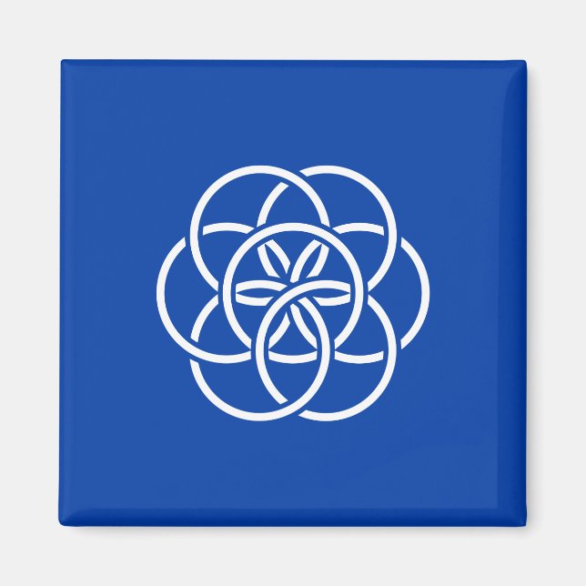 Imã Bandeira Internacional do Planeta Terra (Frente)
