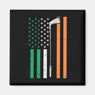 Imã Bandeira Irlandesa dos EUA de Golfe Vintage St Pat