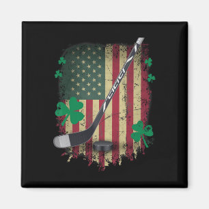 Imã Bandeira Irlandesa EUA Leprechaun Lucky Hóquei St.