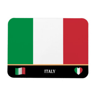 Ímã Bandeira italiana e viagem italiano / Itália