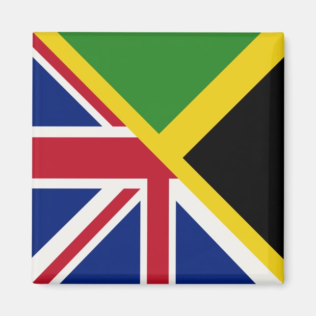Imã Bandeira jamaicana inglesa | Bandeira Half Jamaica (Frente)