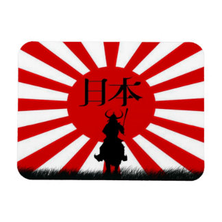 Ímã Bandeira Japonesa e o Guerreiro Samurai Nippon Mag