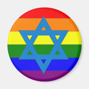 Imã Bandeira judaica do orgulho gay
